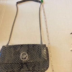 Michael Kors snake leather handbag